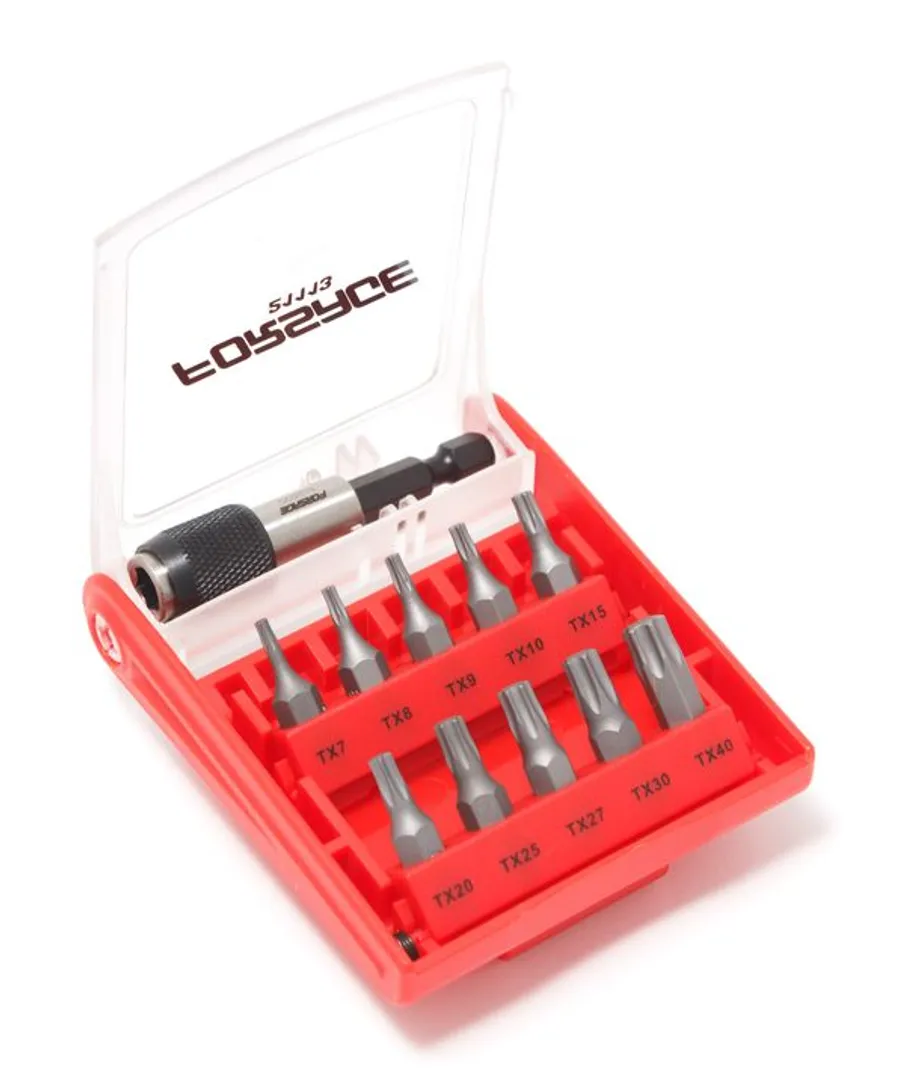 Набор бит TORX, 11пр, T7-T40, с битодержателем  Forsage F-21113