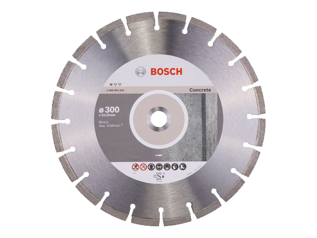 Алмазный круг 300х22 mm по бетону сегментированный STANDARD FOR CONCRETE BOSCH 2608602542