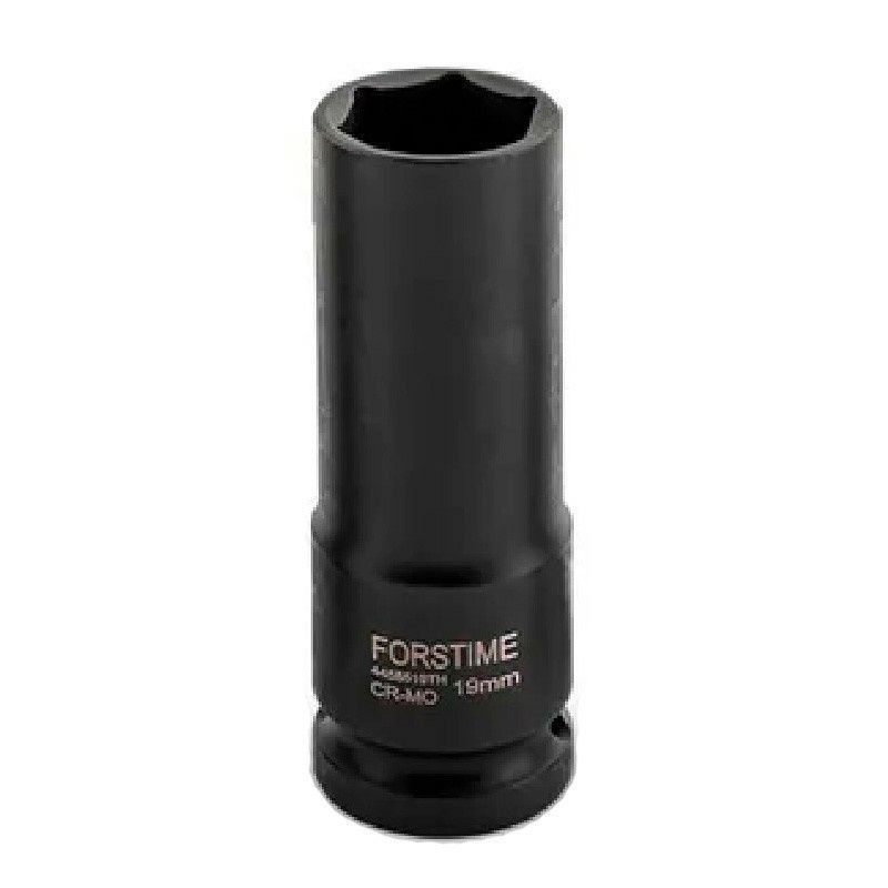 Головка ударная глубокая тонкостенная 19мм, 1/2" (6гр.) FORSTIME FT-4458519TH