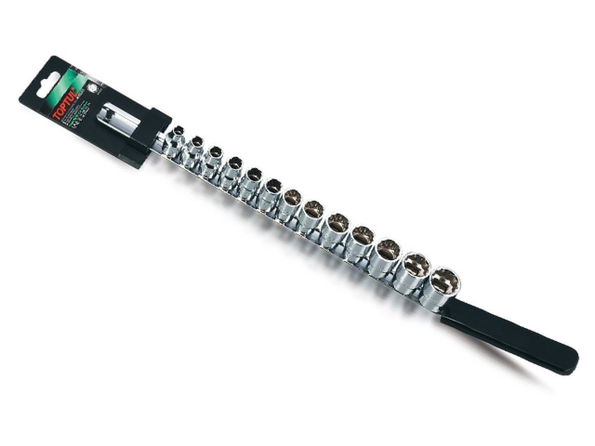 Набор головок 3/8", 7-21мм, 13шт. 12гр Toptul GAAQ1312
