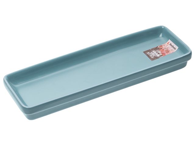 Блюдо керамическое, 24.5х7.5х3 см, серия ASIAN, голубое  PERFECTO LINEA 17-102452
