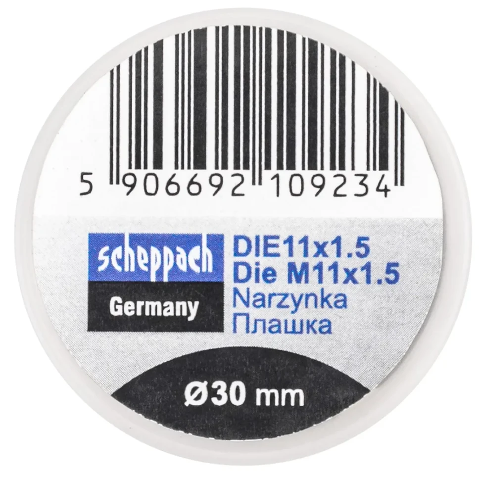 Плашка M11x1,5/Ф30  Scheppach Sch-DIE11x1.5