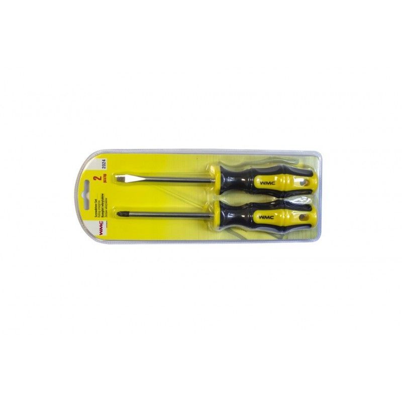 Набор отверток 2пр.(PH2х100 мм.,SL6х100 мм.),в блистере  WMC TOOLS WMC-2024
