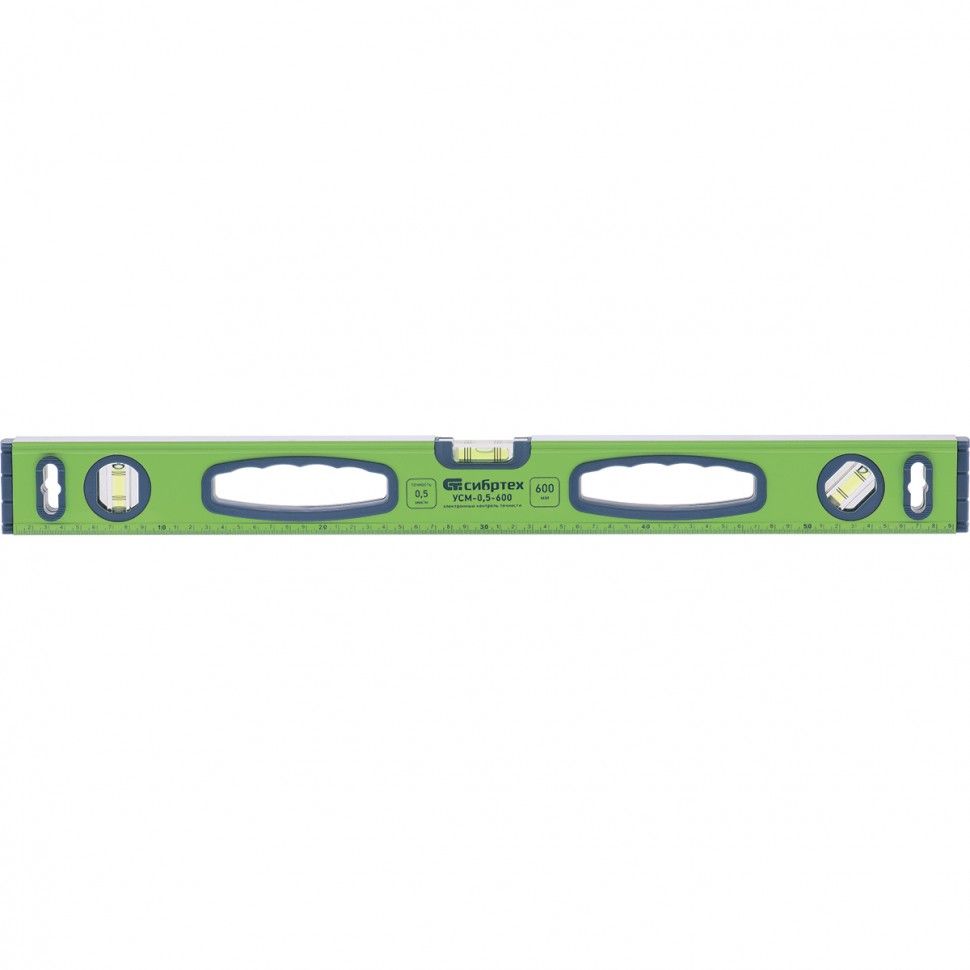 Уровень алюминиевый УСМ-0.5-400, фрезерованный, 3 глазка, магнитный, 400 мм Сибртех 34113