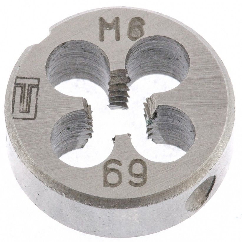Плашка М6 х 1.0 мм  Сибртех 77017