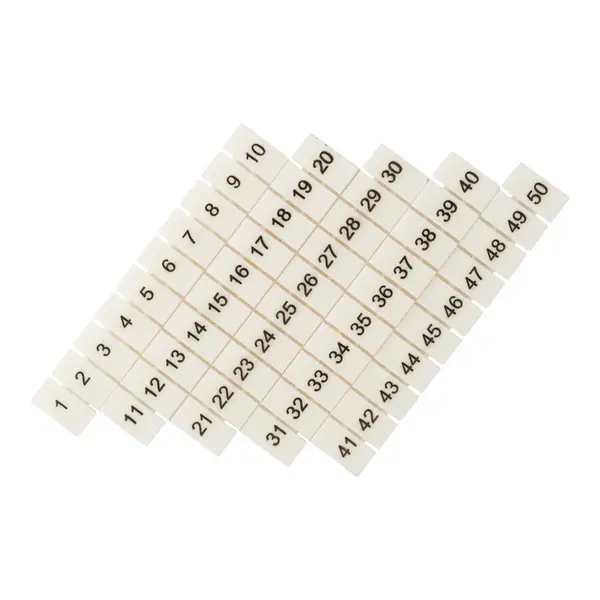 Маркеры для JXB-ST/Push-in 4 с нумерацией 1-50 (100 шт.) EKF zb-st-4-1-50