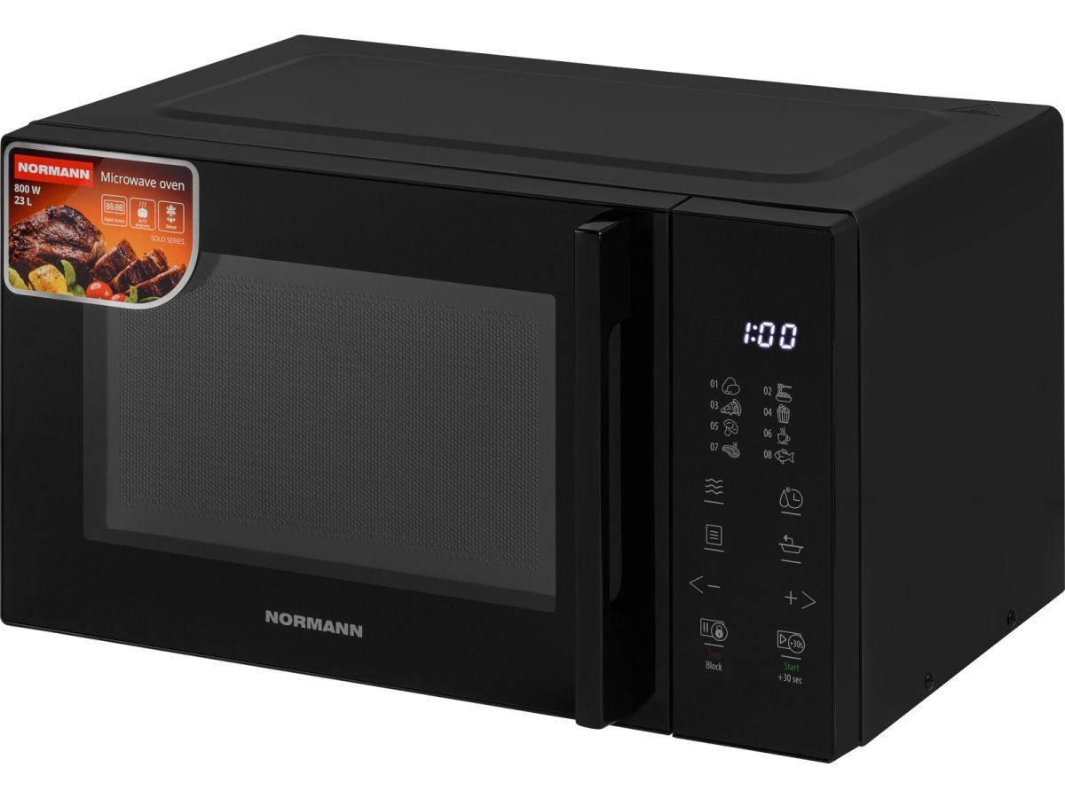 Печь микроволновая AMW-940 (СВЧ, соло, 800 Вт, 23 л, сенсорное управл.)  ...NORMANN N16010-5