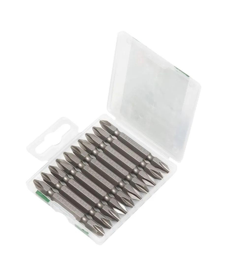 Набор биты 10пр., 1/4" (PH2xPH2; L-65мм), в пластиковом футляре Rock FORCE RF-2101