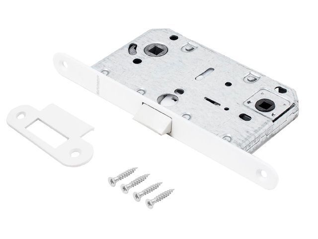 Защелка врезная межк. PL 96WC-50 W белый под фикс.АЛЛЮР УЗК 14122