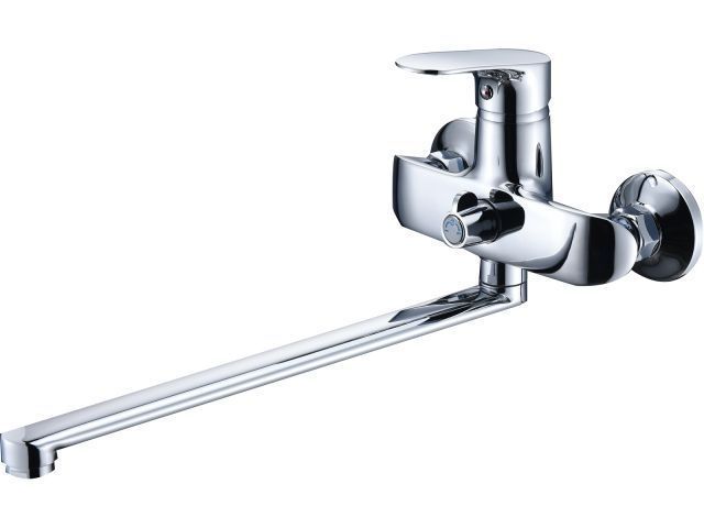 Смеситель для ванны D35-A, серия 250, (Длинный поворотный L-излив. Эксцентриков нет) ECONOCE EC0253