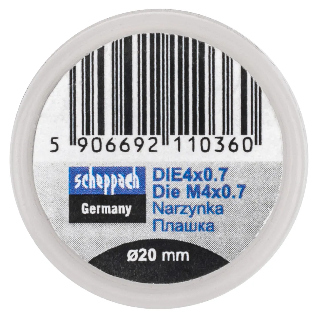 Плашка M4x0,7/Ф20  Scheppach Sch-DIE4x0.7
