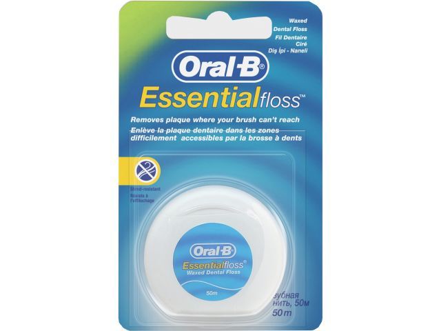 Нить зубная вощеная Essential мятная 50 м  ORAL-B 3014260280772