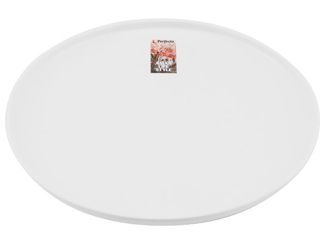 Тарелка обеденная керамическая. 25 см. серия ASIAN. белая PERFECTO LINEA 17-112628