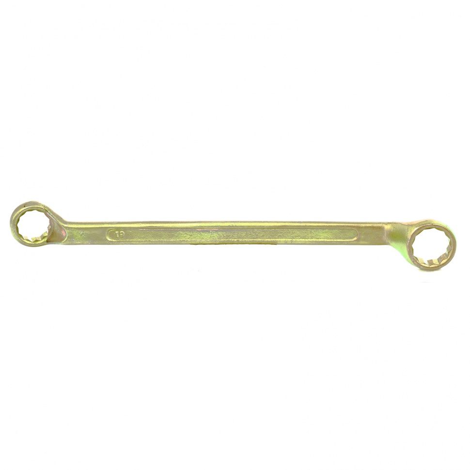 Ключ накидной, 19 х 22 mm, желтый цинк  Сибртех 14628