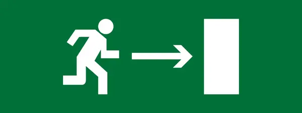 Пиктограмма "Направление направо" 320х120мм (для EXIT, SAFEWAY-40)  EKF pkal-01-04