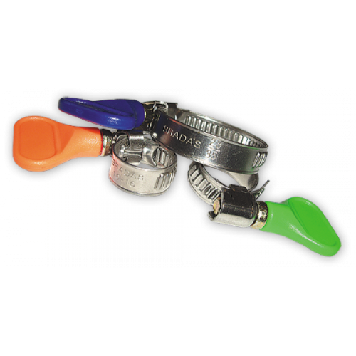 Хомут червячный нержавеющий  8-12mm с бабочкой  BRADAS BSGRIP   8-12/9