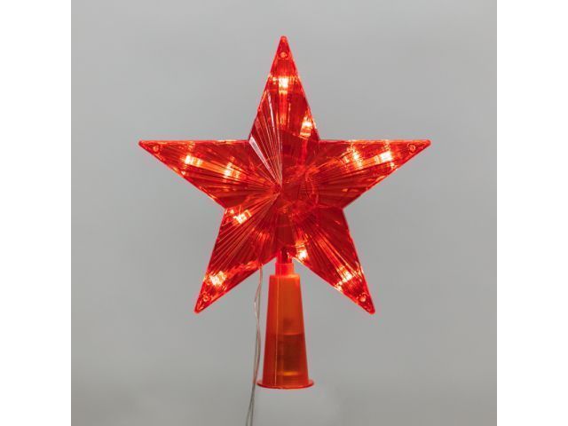 Фигура на елку Звезда 15см, 10LED, красный цвет, постоянное свечение (Тип питания: 230В) ... NINGBO JIA SHE TRADING CO.,LTD. (Китай) 501-007