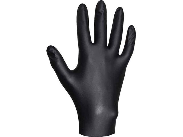 Перчатки нитриловые, р-р 9/L, черные, уп. 100 шт. (Ультрапрочные нитриловые перчатки   размер L упак...JETA SAFETY JSN709