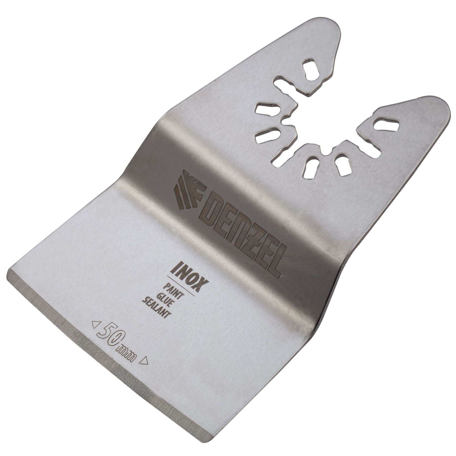 Насадка-шабер для МФИ, Inox, для снятия краски, ширина 50 mm, ступенчатая Denzel 782317