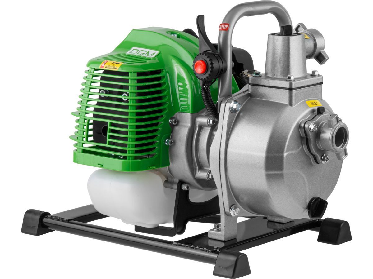 Мотопомпа бензиновая TMP-101 (для слабозагрязненной воды, 2 кВт, 160 л/мин, 2-х такт, 1") DGM DG2114-1