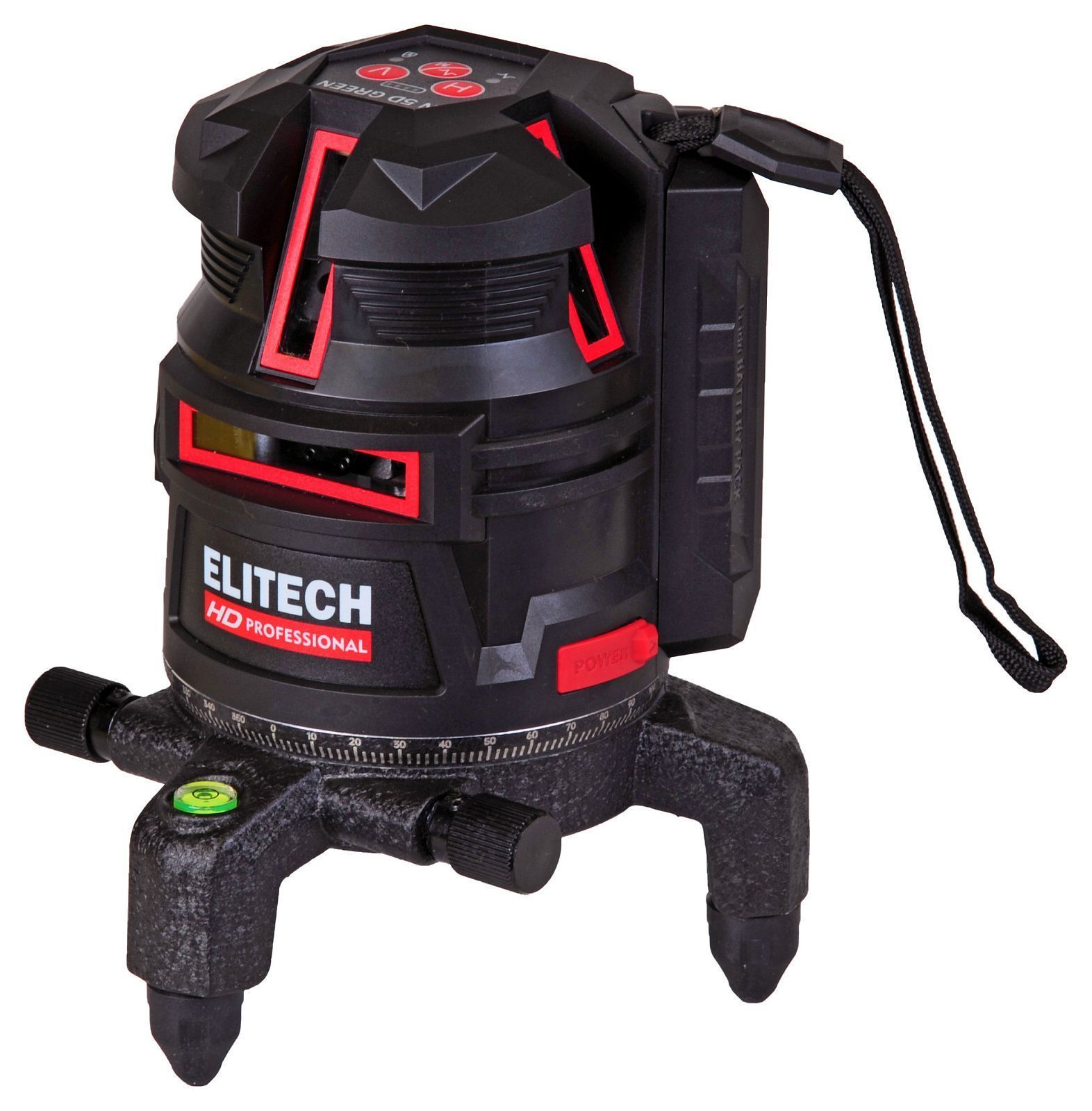 Нивелир лазерный  LN 5D GREEN (HD / Зеленый / 25 м / 5 лучей 120° / Li-Ion / Кейс) HD  ...ELITECH 204734