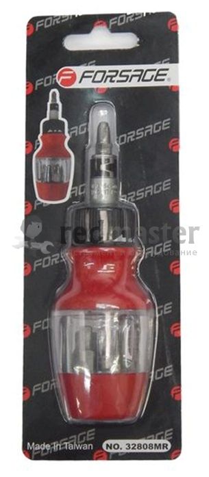 Отвертка реверсивная с набором бит 8пр. Forsage F-32808MR