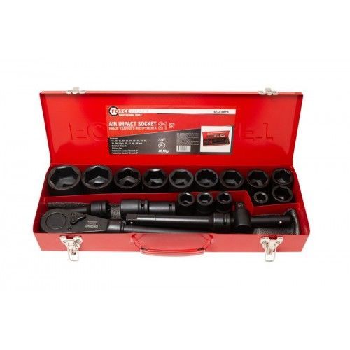 Набор инструментов ударных 3/4", 6гр, 21пр. (17-50мм) FORCEKRAFT FK-6212-5MPB