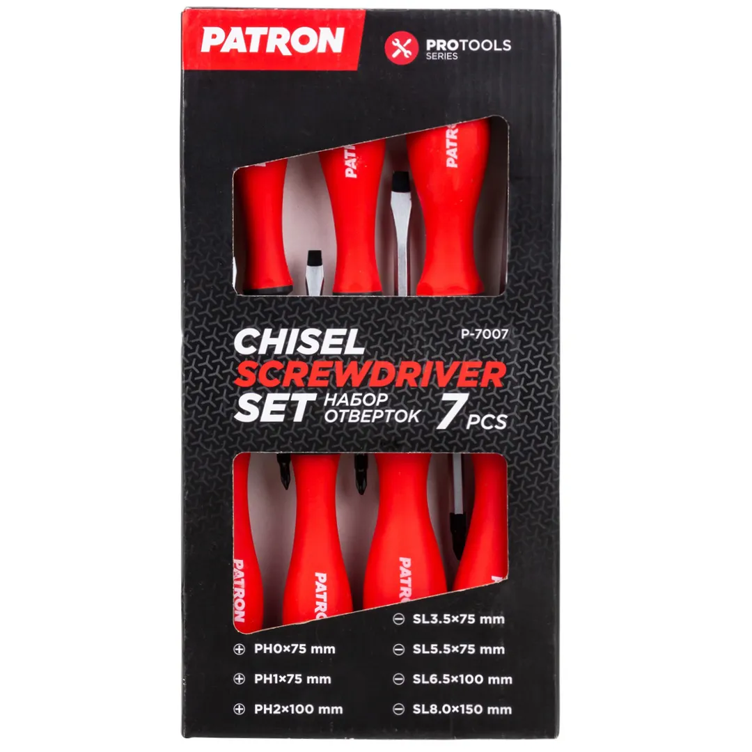 Отвертки, набор 7пр. PATRON Patron P-7007