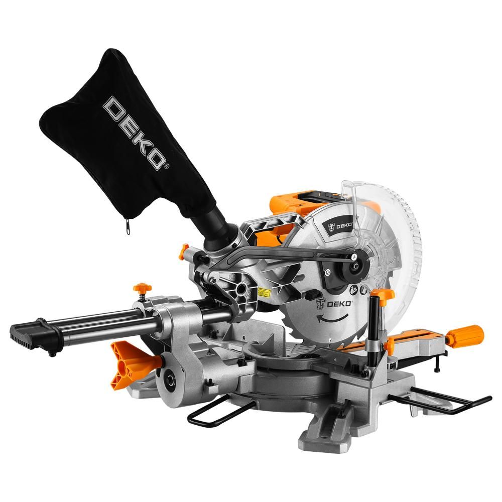 Пила торцовочная 2200Вт, 255х25.4мм, DEKO DKMS2200-255 Laser