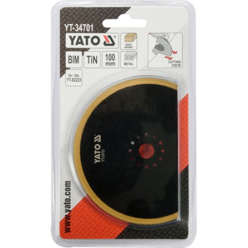 Полотно дисковое по дереву/металлу BIM-TIN 100mm для YT-82223 YATO YT-34701