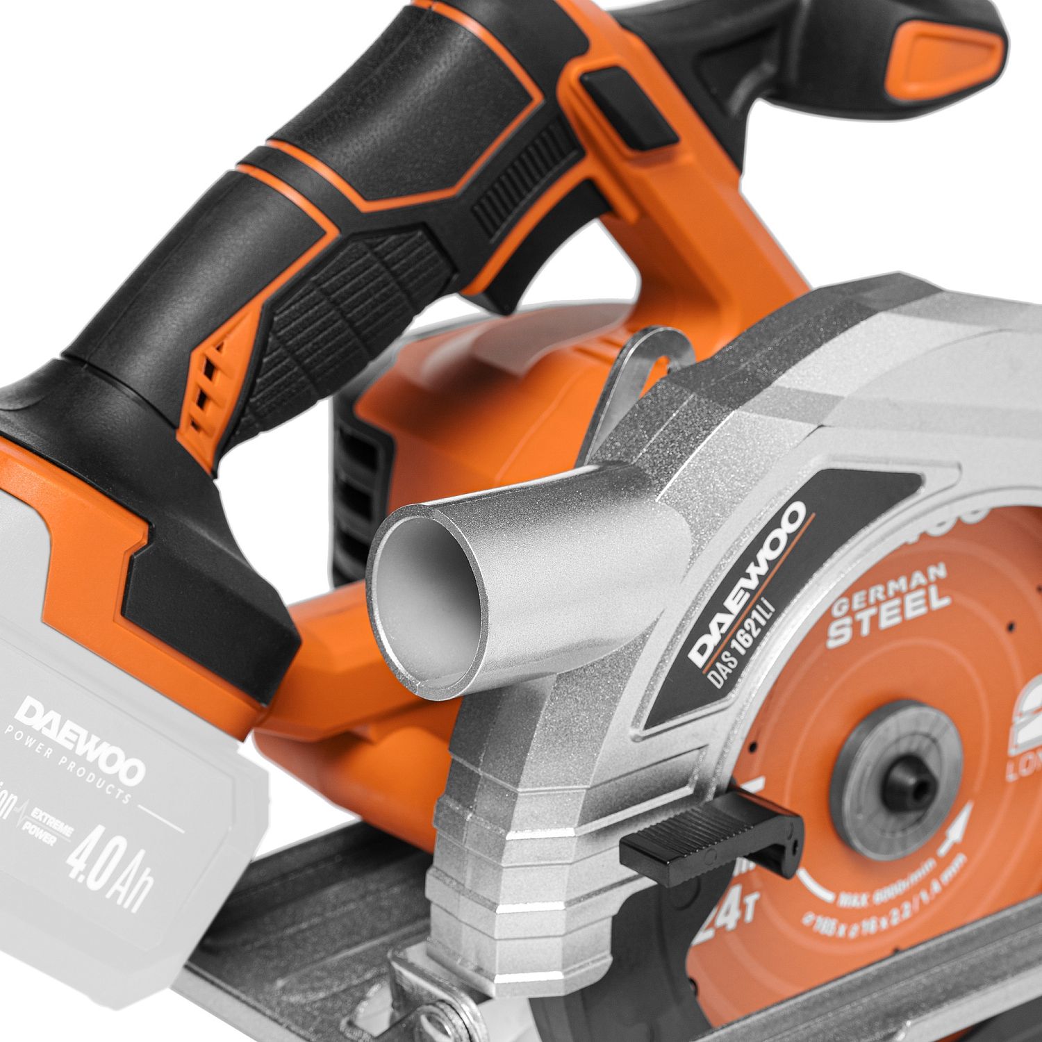 Пила циркулярная аккумуляторная, 21В, БЕЗ АКБ, 165 мм, 3650 об.мин,  DAEWOO DAS 1621Li