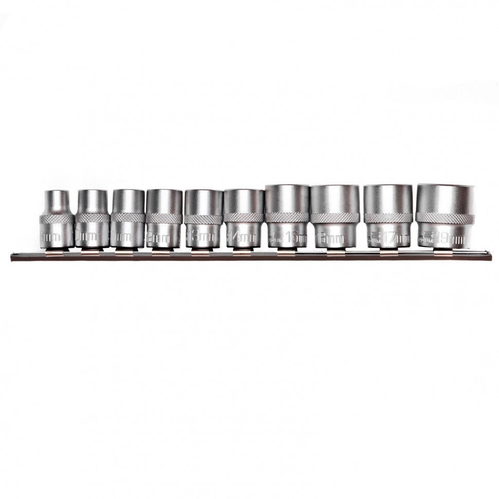 Набор универсальных торцевых головок 3/8", Spline, CrV, 10шт., 8-19мм,  ...Stels 13639