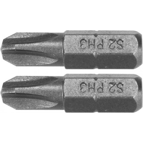 Бита PH3х25mm 1/4" (2шт) AlSl S2  YATO YT-77873