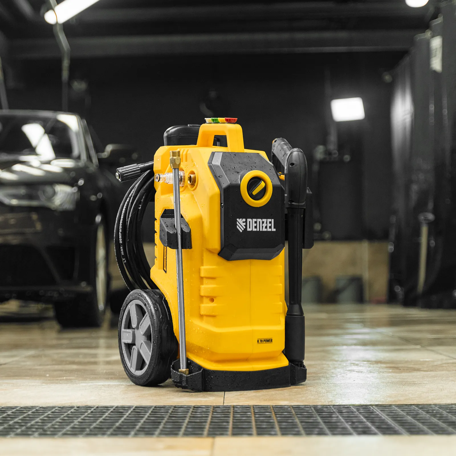 Моечная машина высокого давления K 70 Power, 2500 Вт, 180 бар, 600 л/ч, асинх. двиг. DENZEL 58272