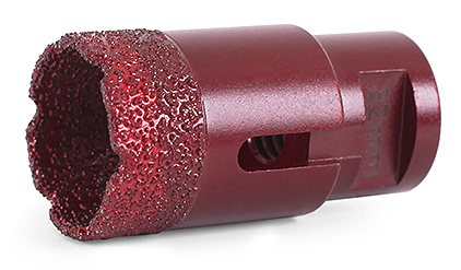 Коронка алмазная вакуумная для сверления камня D60-15W-35L-M14 (сухое и мокрое сверление) MESSER 06-35-060