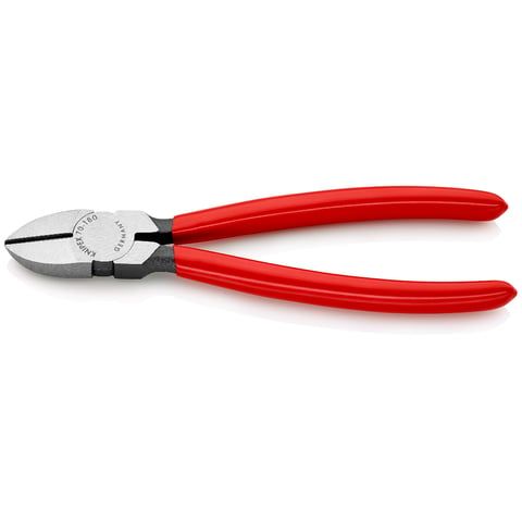 Бокорезы, L-180 мм, твёрдость кромок 62 HRC, чёрные, обливные рукоятки  KNIPEX 7001180