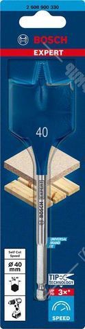 Сверло перовое 40 мм Expert SelfCut Speed (хв. 1/4") BOSCH 2.608.900.330