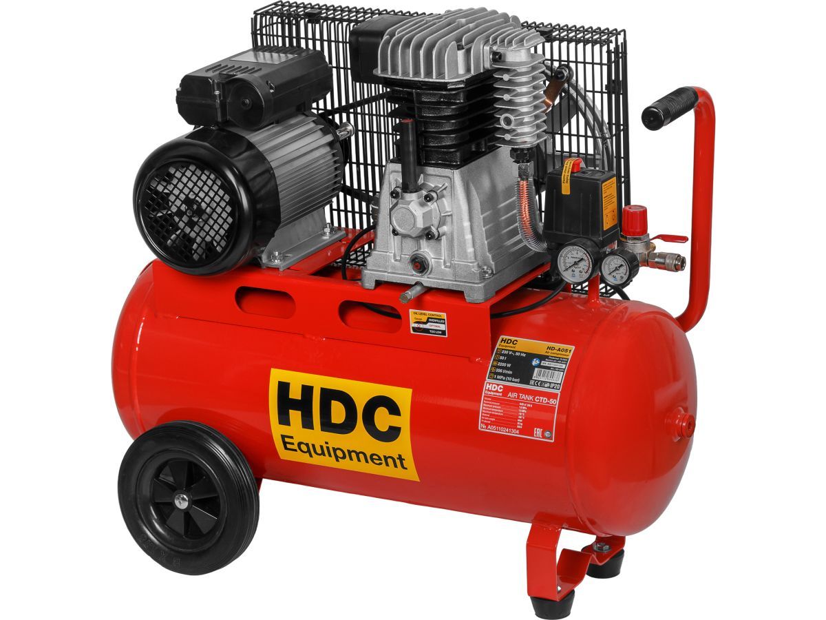 Компрессор 50 л, 2.2 кВт, 220 В,  HDC HD-A051