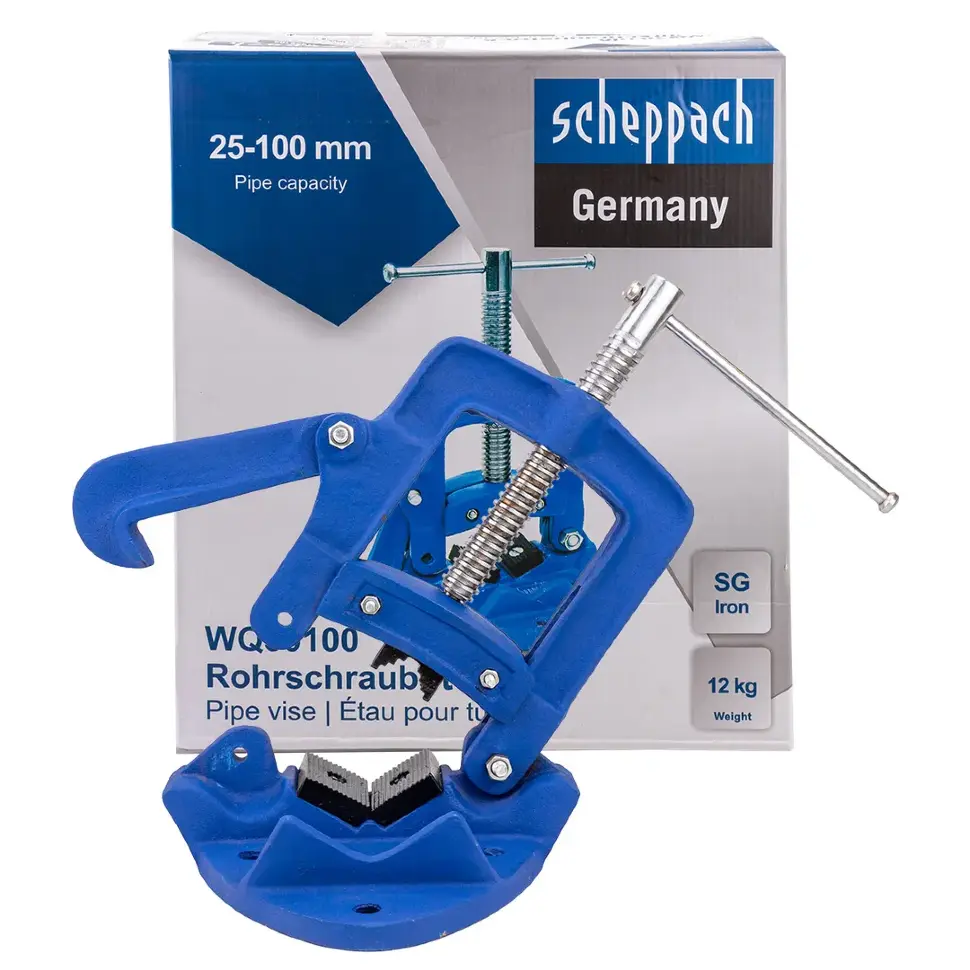 Тиски трубные 25-100мм  Scheppach Sch-WQ30100