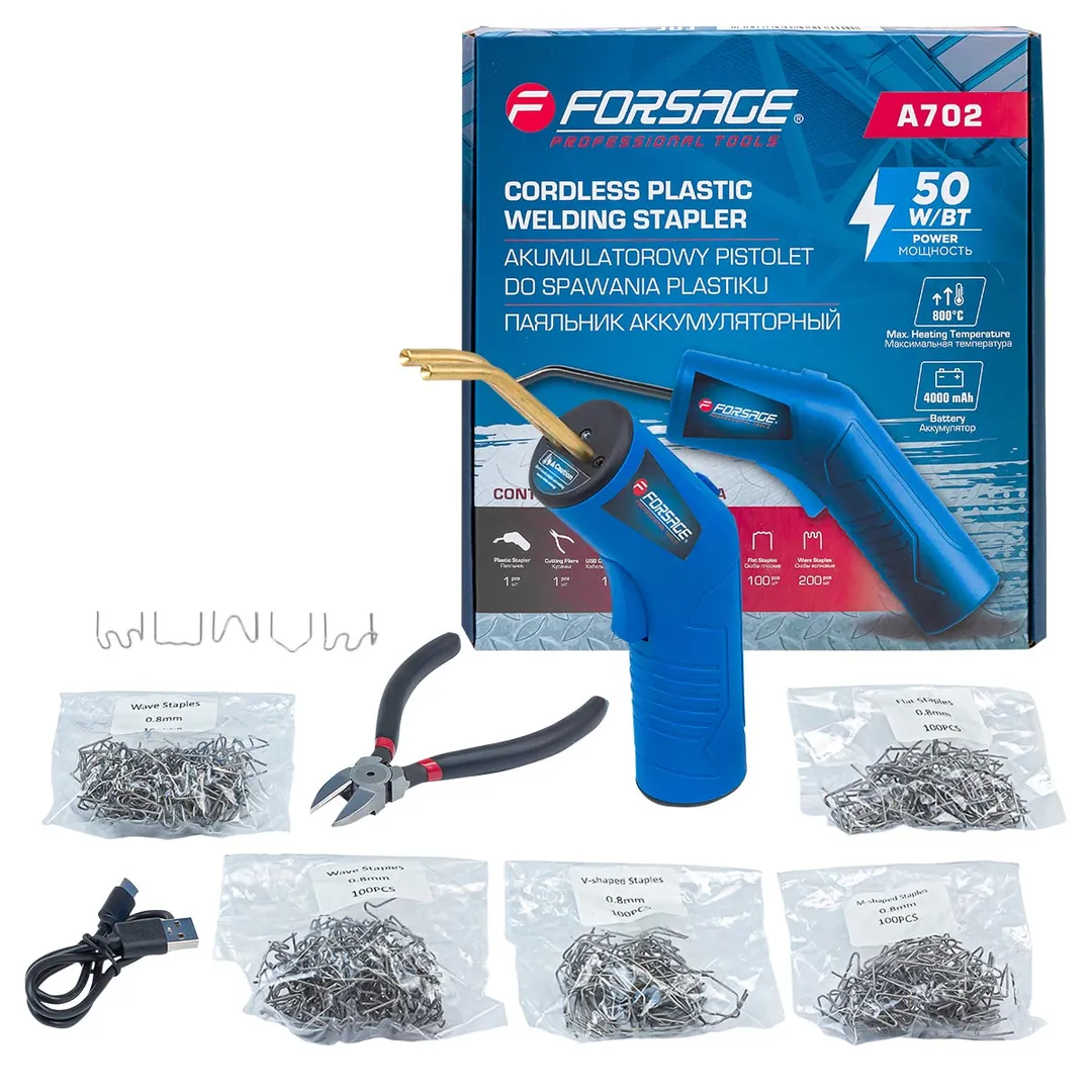 Паяльник аккумуляторный (50W, 3.7V, макс. тем-ра 800град./С)  Forsage F-A702