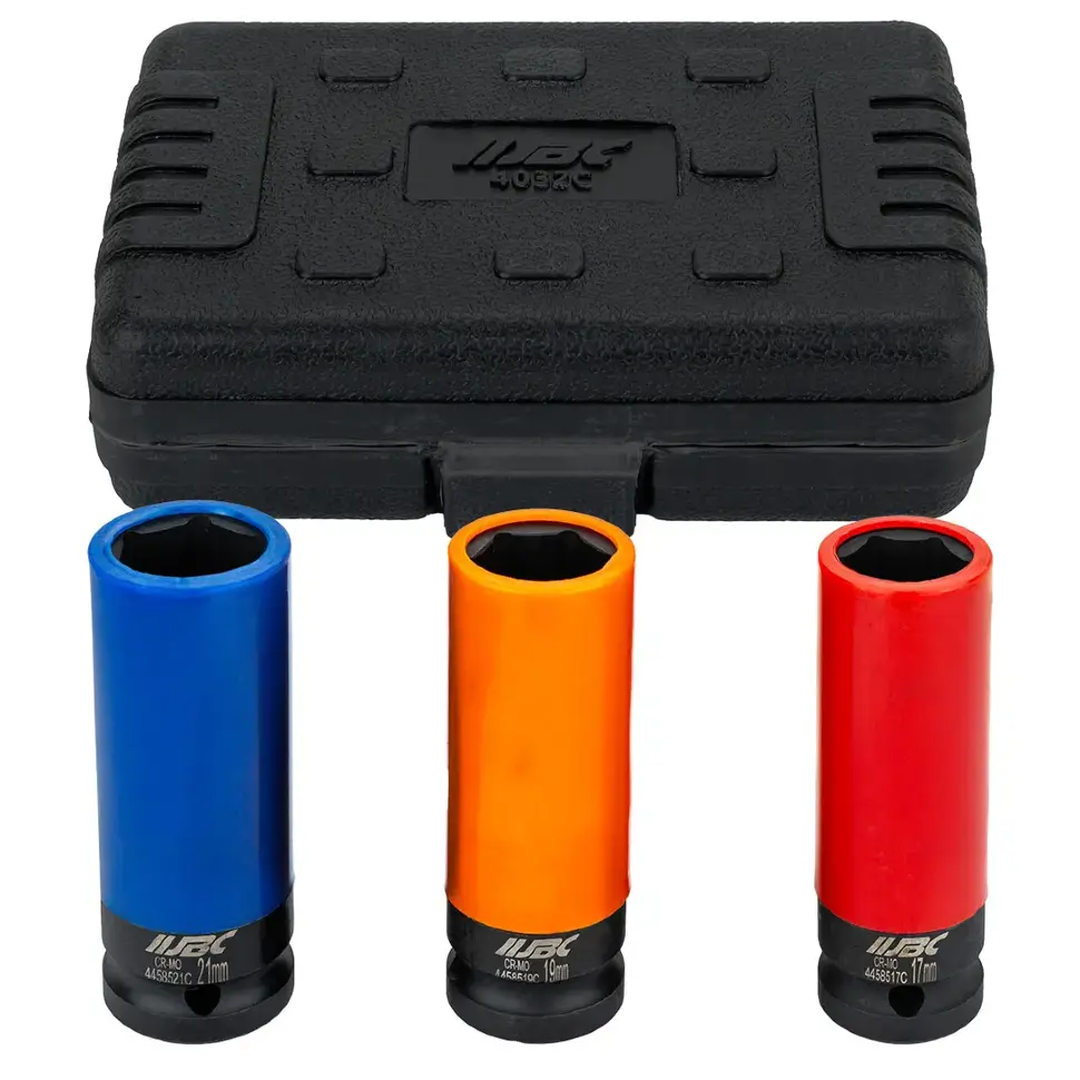 Головки ударные тонкостенные, набор 3пр., 1/2" (6гр.) JBC JBC-4032C