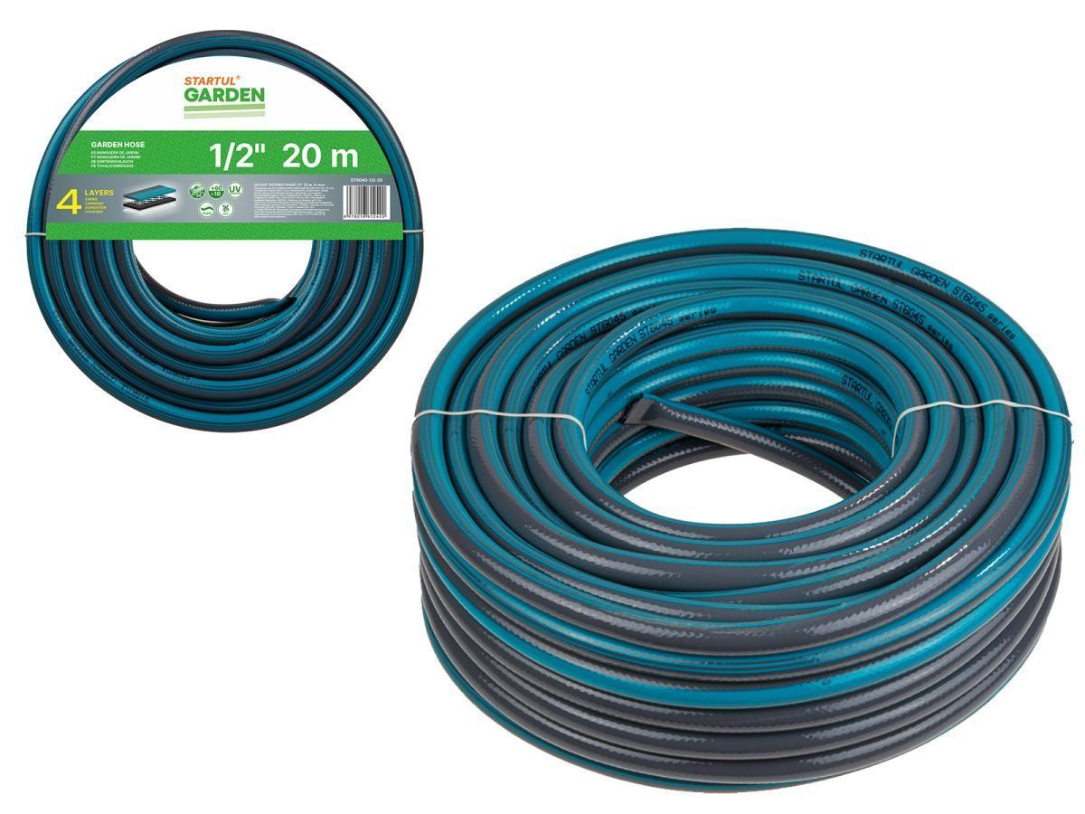 Шланг поливочный 1/2" 20м (4 слоя) STARTUL ST6045-1/2-20