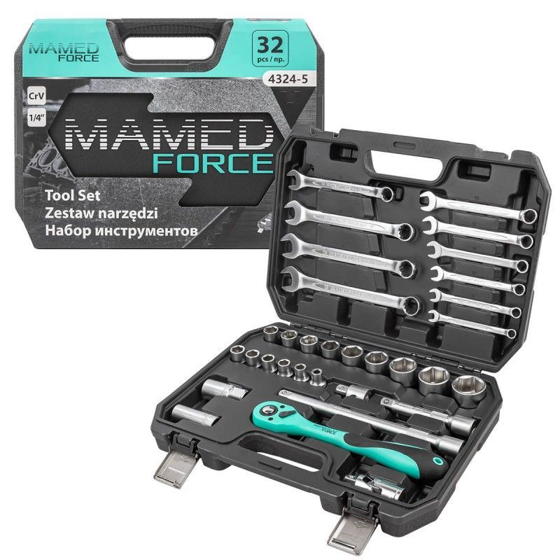 Набор инструментов 32пр. 1/4" MAMEDFORCE MF-4324--5