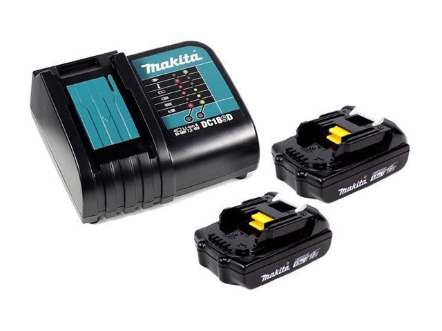 Аккумулятор комплект BL1815N, 18В, 1.5А/ч 2 шт. + зарядное устройство DC18SD в кейсе MAKITA 197143-8