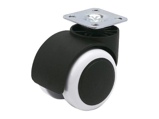 Опора колёсная d-50mm на площадке, резиновый ход STARFIX SMF-105251