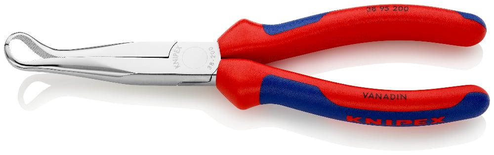 Плоскогубцы механика, губки под углом 45°, L-200 мм, хром., 2-комп. рукоятки   ...KNIPEX 3895200