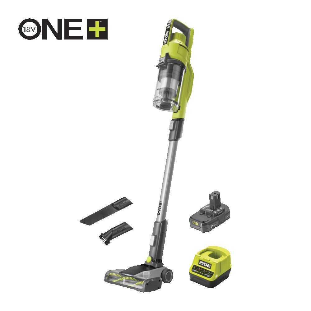 ONE + / Пылесос ручной, 18В, 1АКБ 2,0 А/ч,  RYOBI RSV18-120GRyobi 5133005658