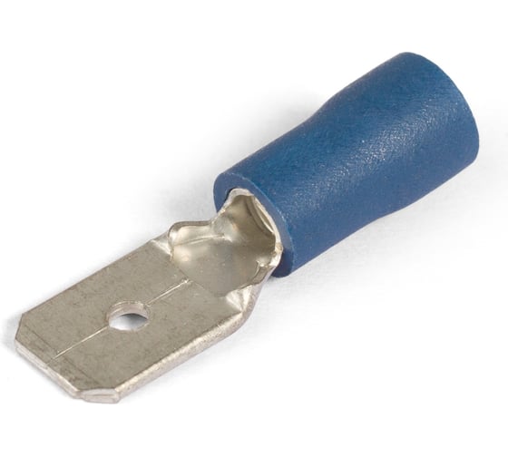 Разъем кабельный плоский изолированный «папа» РПИ-П 2.5-(6.3) (30 шт) КВТ 75355