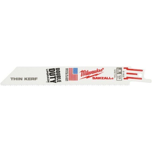 Полотно к сабельной пиле THIN KERF (5 шт / 150 мм / BIM 8%Co / демонтаж) GEN II MILWAUKEE 48475182