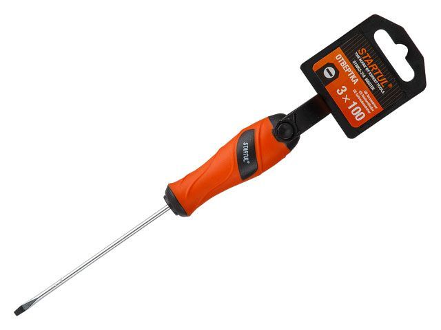 Отвертка "-" 3.0x100mm SL  MASTER (плоская шлицевая SLOTTED) STARTUL ST3053-310